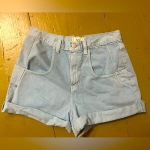 BDG never worn high-waisted cuffed denim shorts